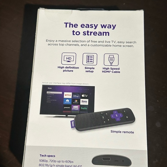 Roku Streaming Device with Black Remote - Picture 2 of 3